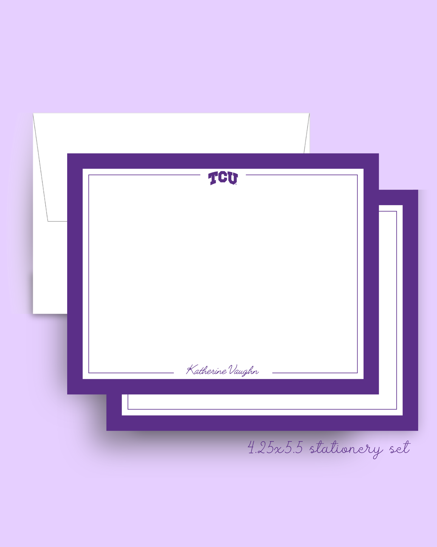 TCU Stationery Set