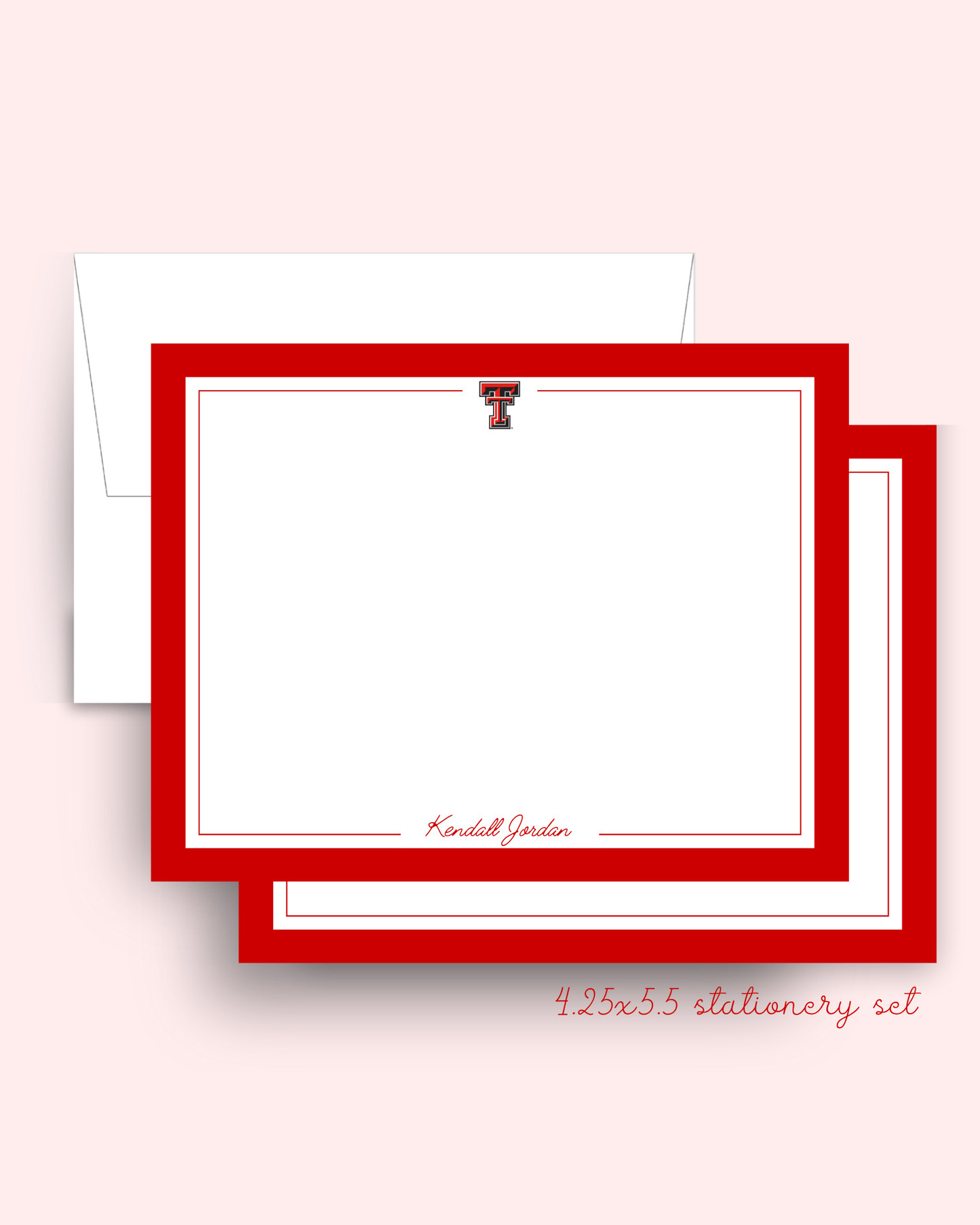 Texas Tech Stationery Set