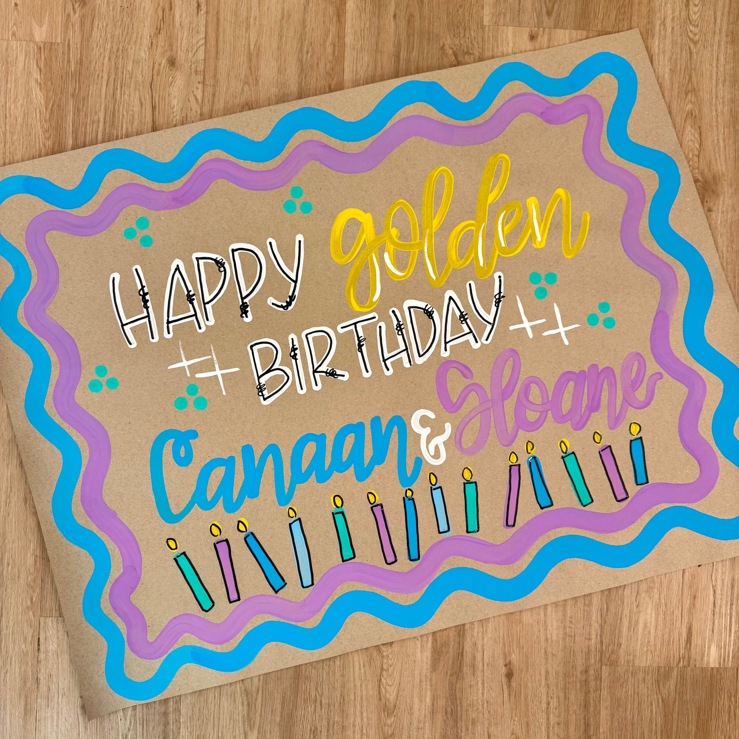 Classic Candle Birthday Banner