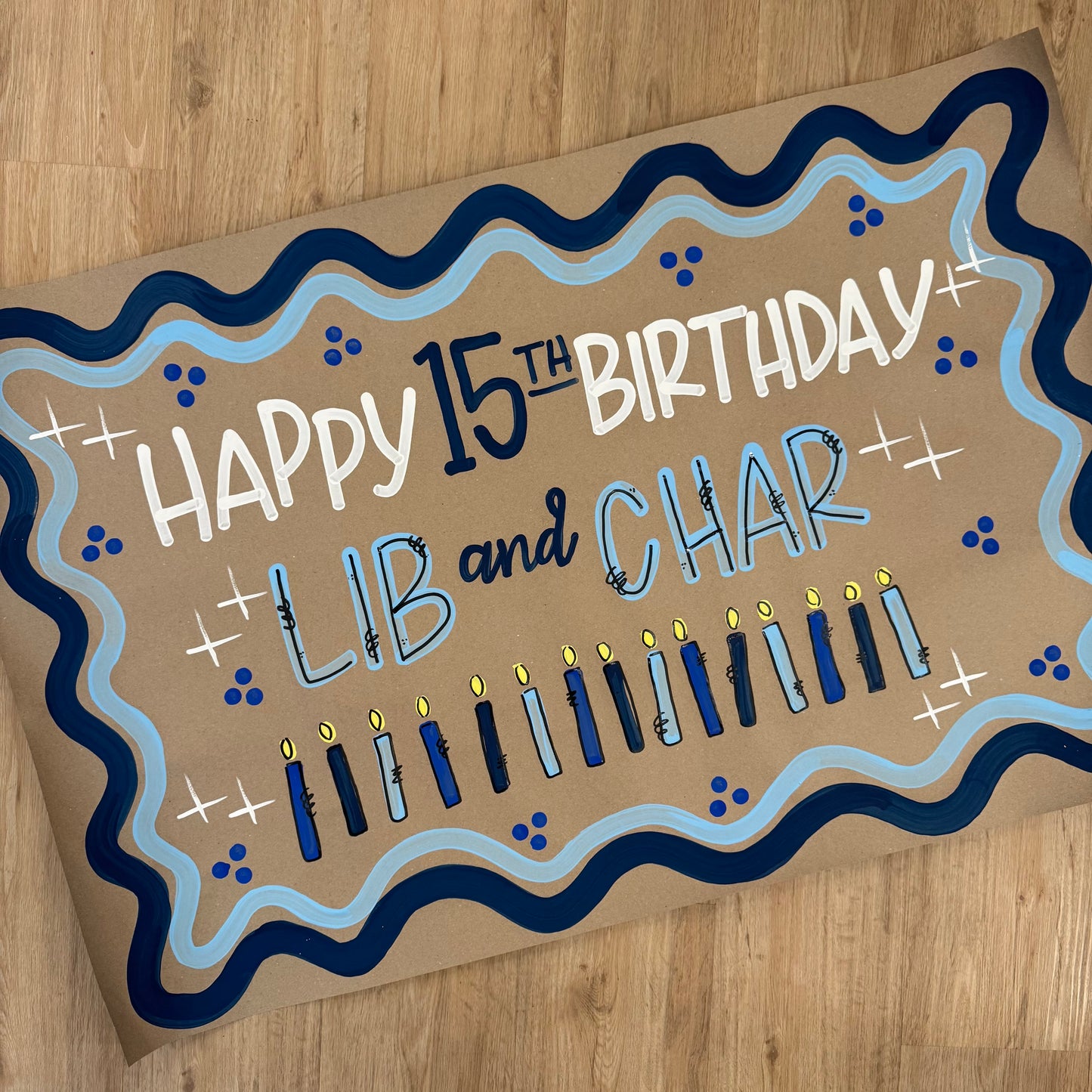 Classic Candle Birthday Banner