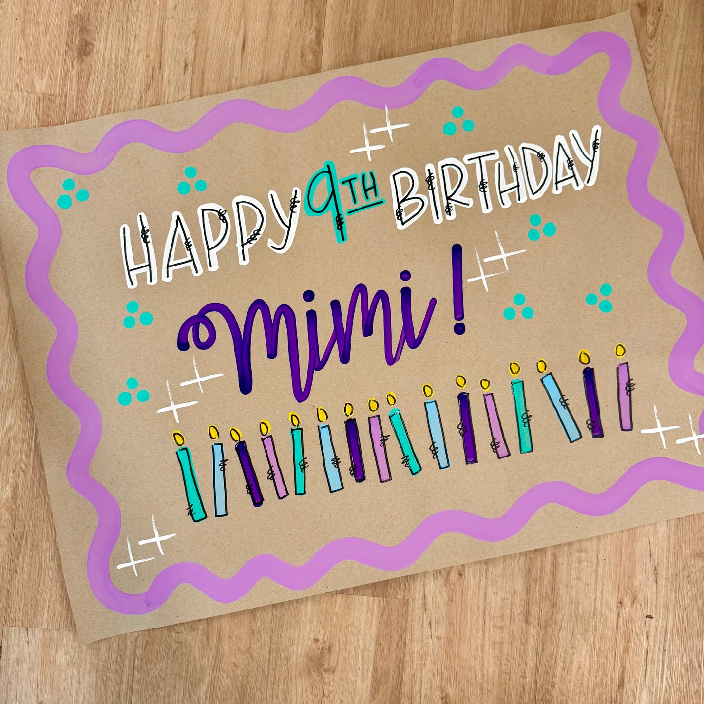 Classic Candle Birthday Banner