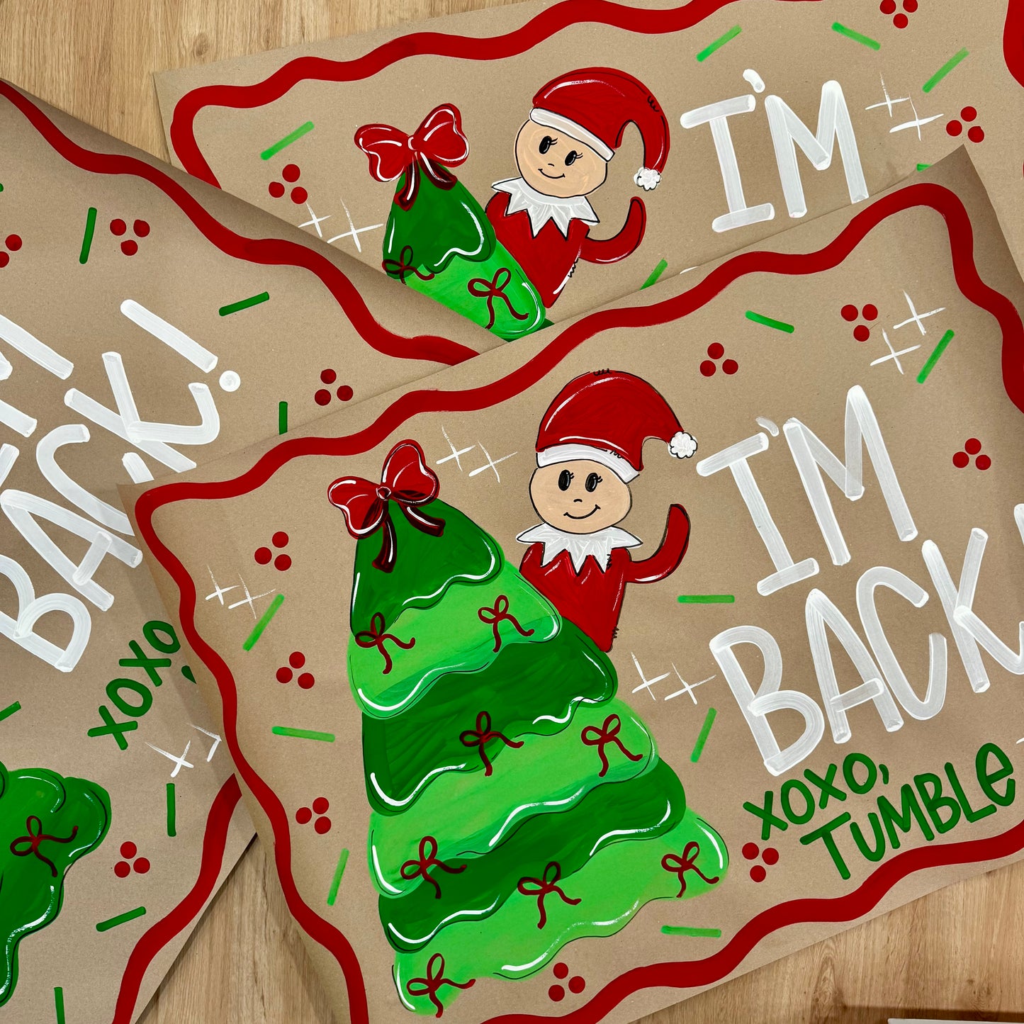I'm Back Christmas Banner