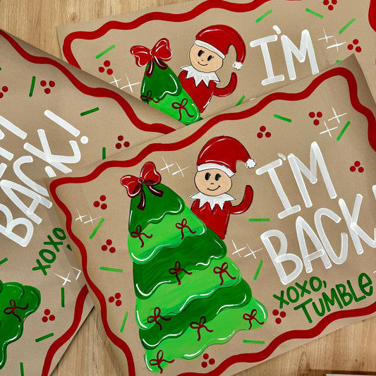 I'm Back Christmas Banner