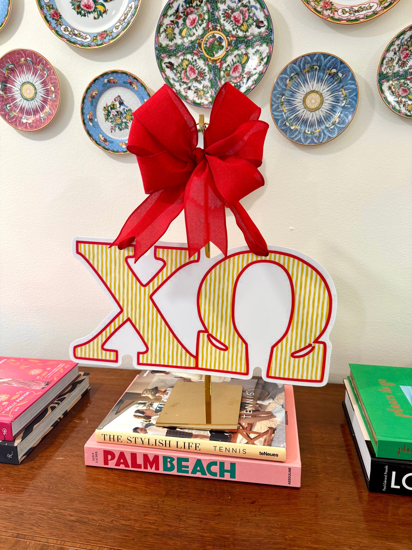 Chi Omega Door Hanger