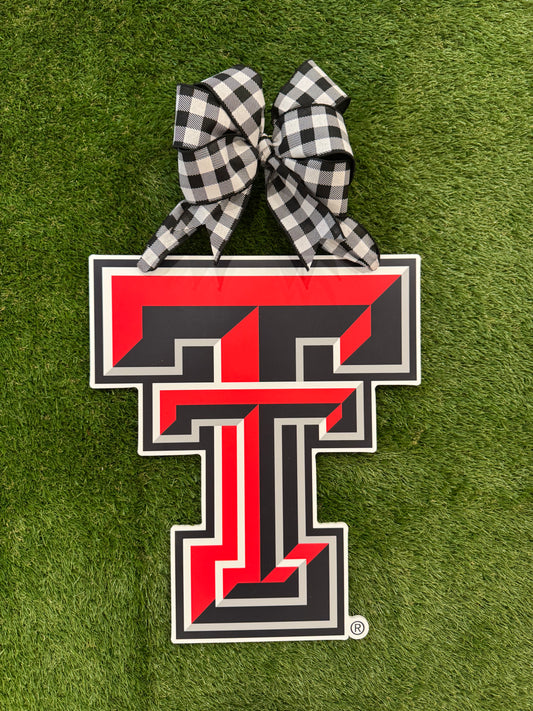 Texas Tech Logo Door Hanger