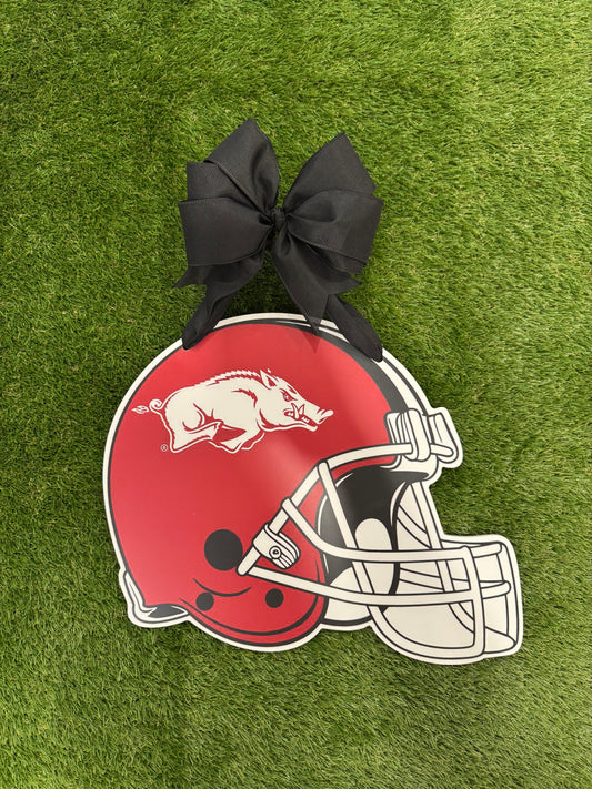 University of Arkansas Football Helmet Door Hanger