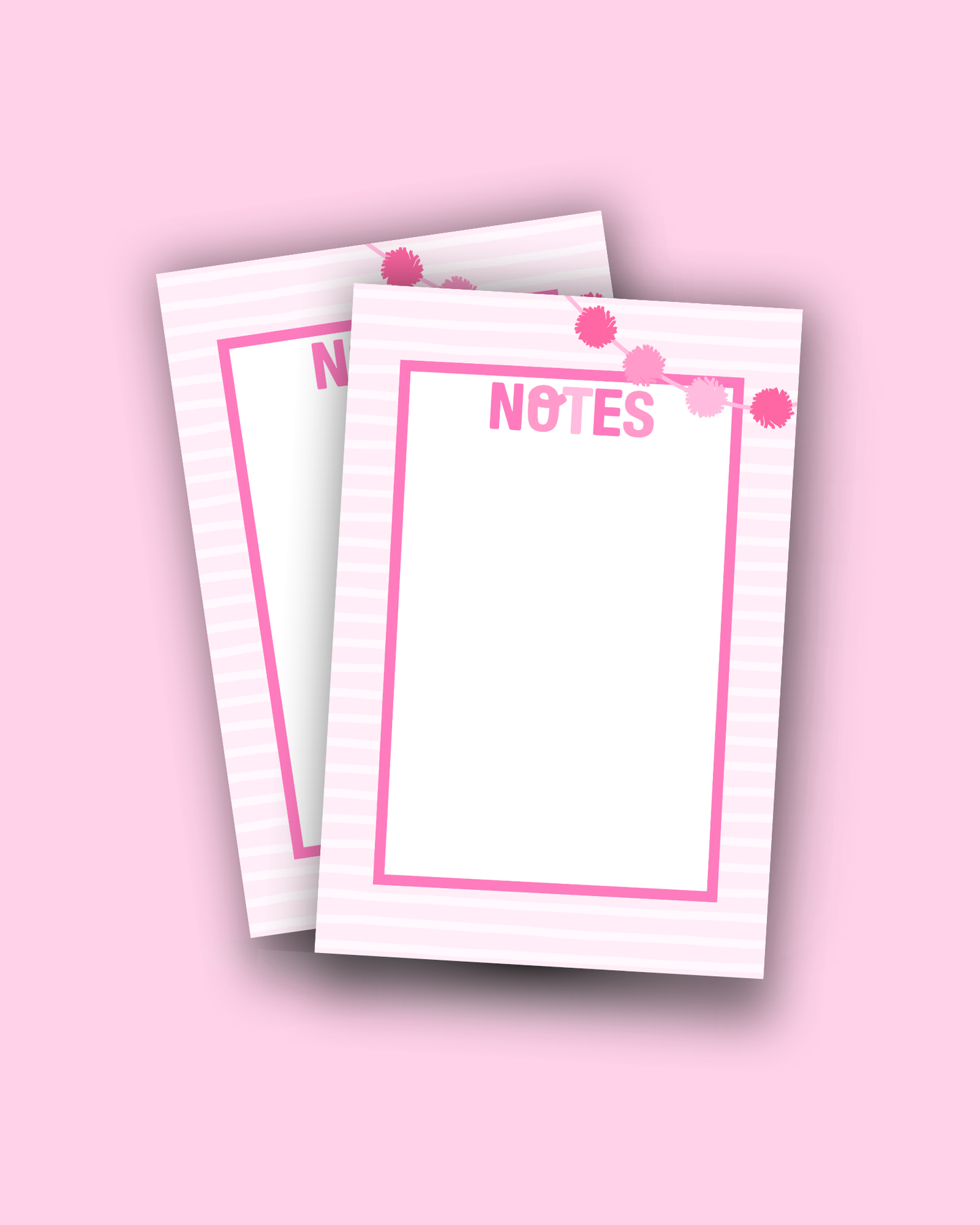 Pink Pom Pom Notepad