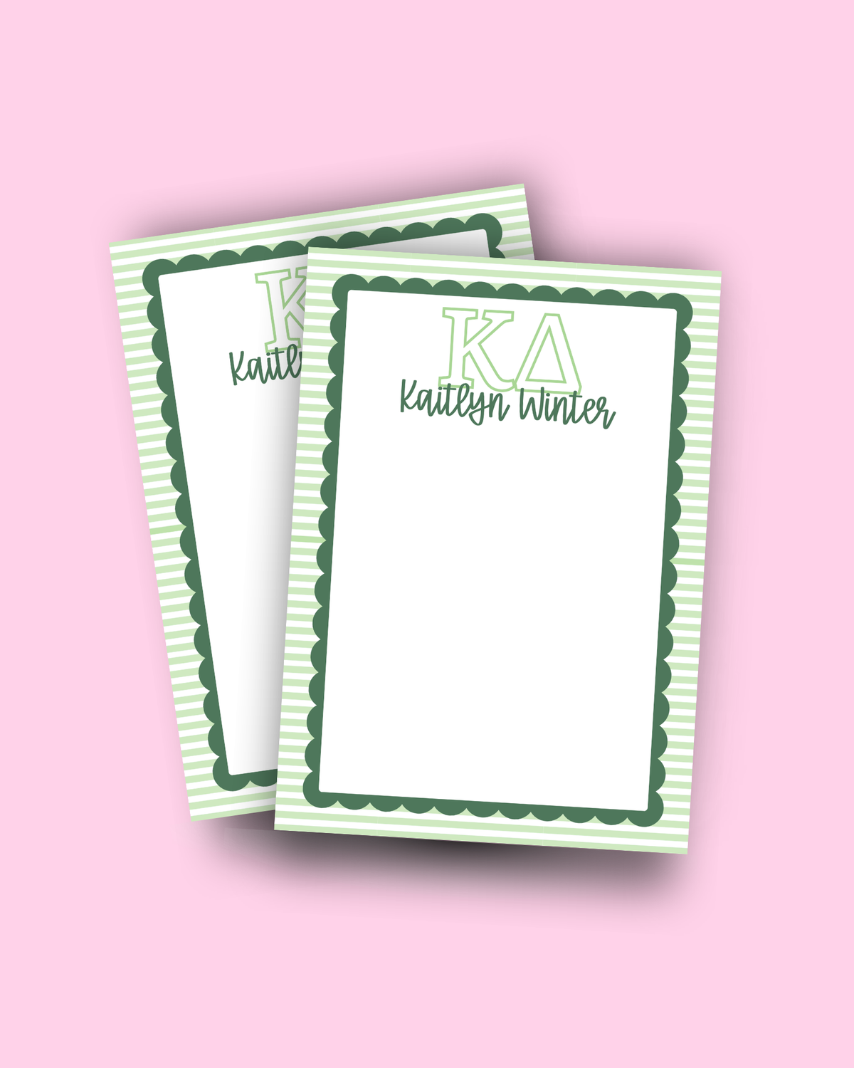 Kappa Delta Personalized Notepad