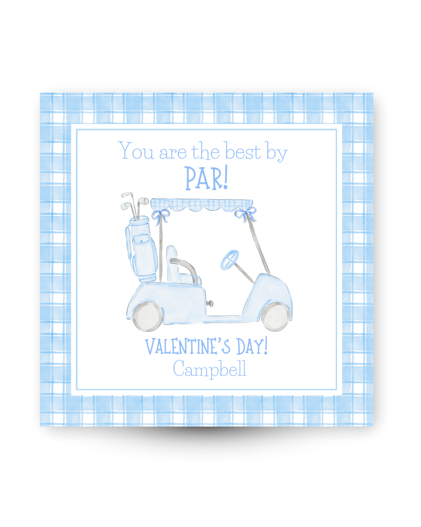 Best by PAR! Baby Blue Gift Tag