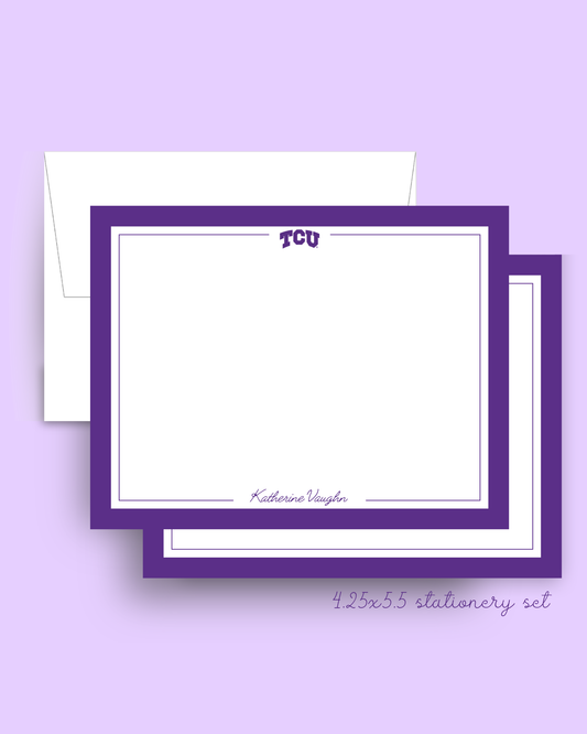 TCU Stationery Set