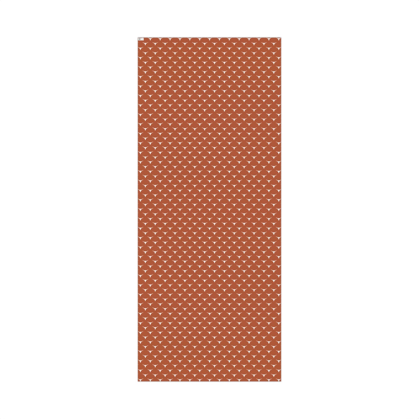 Gift Wrap Paper - Longhorn Pattern (Burnt Orange)