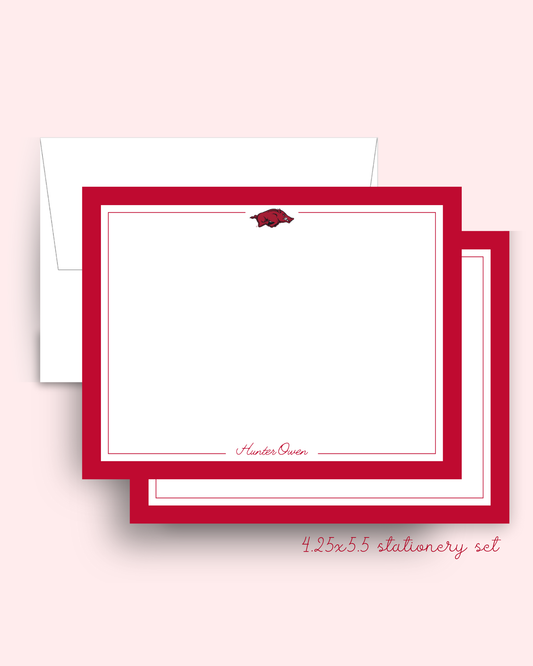 University of Arkansas Stationery Set