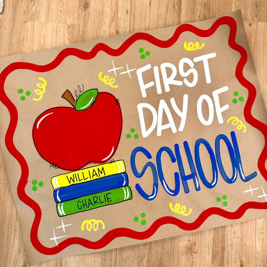 Premade First Day of School Banner