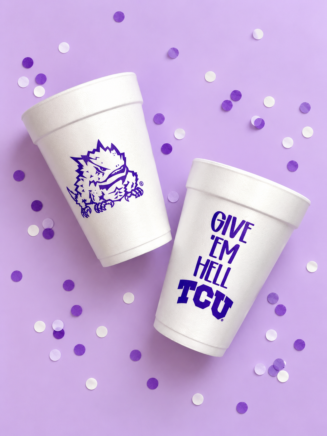TCU 16oz Styro Cups