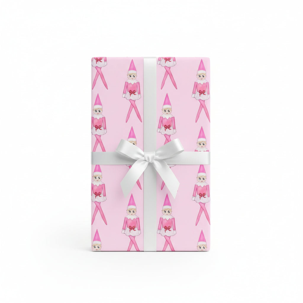 Holly Jolly Pink Elf