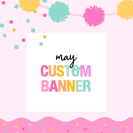 MAY PICK UP- Large Custom Banner