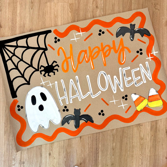 Pre-Made Happy Halloween Banner