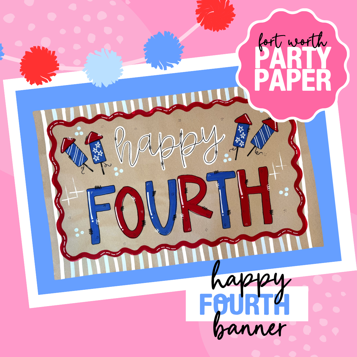 Happy FOURTH Premade Banner