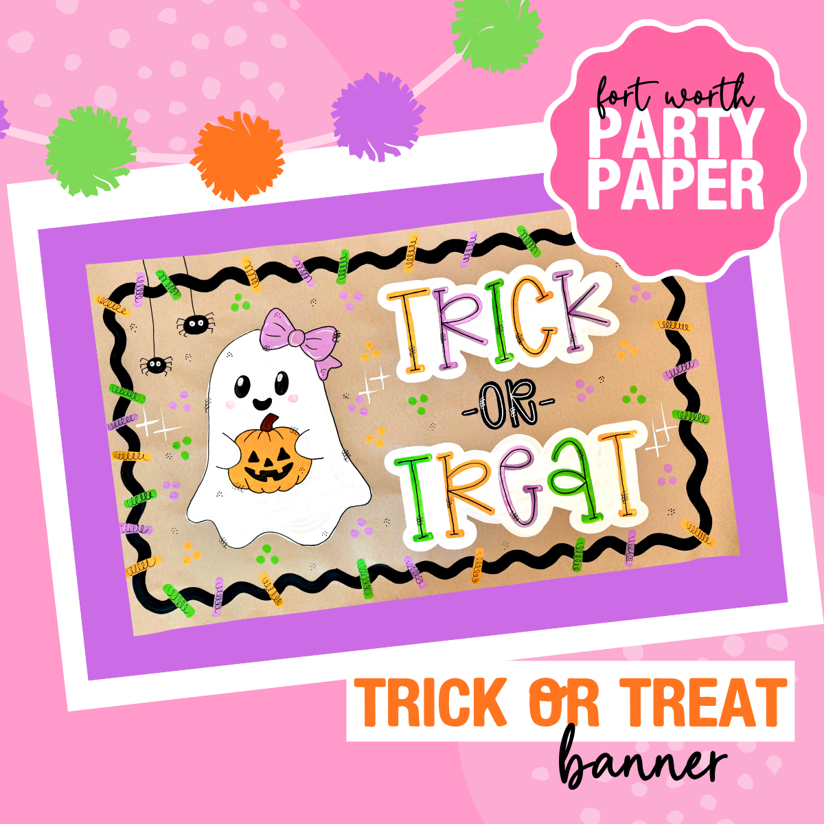 Trick or Treat Halloween Banner