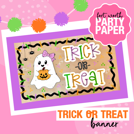 Trick or Treat Halloween Banner