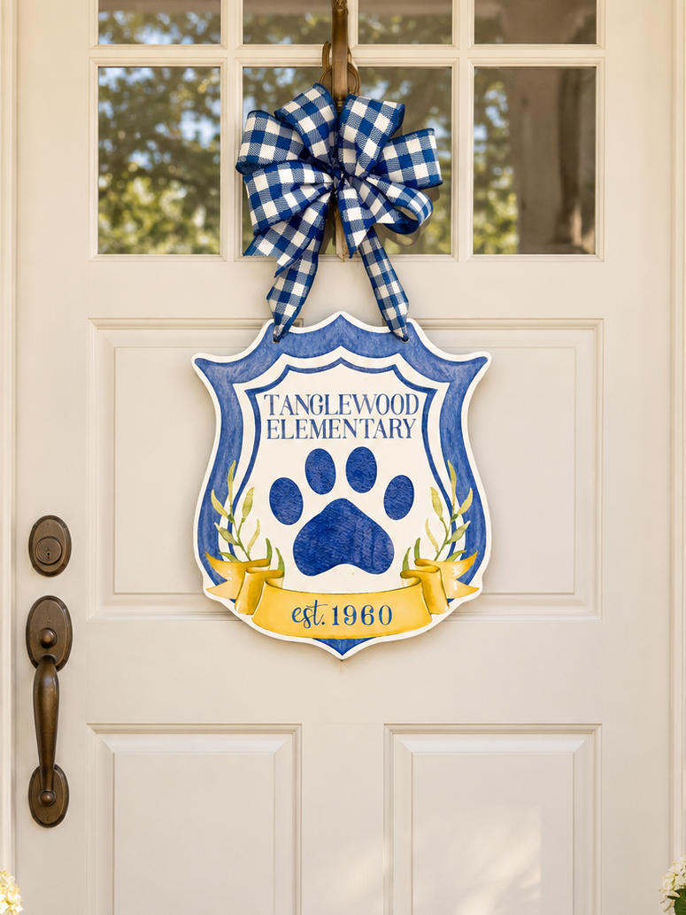 Tanglewood Elementary Tiger Pride Door Hanger