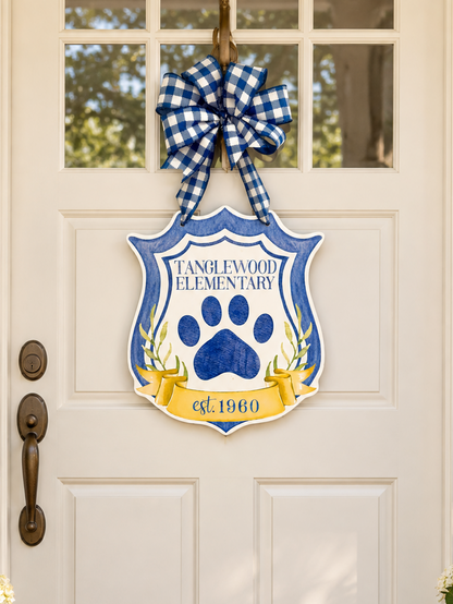 Tanglewood Elementary Tiger Pride Door Hanger
