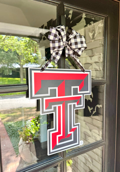 Texas Tech Logo Door Hanger
