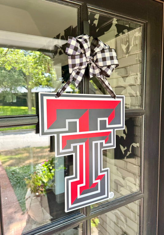 Texas Tech Logo Door Hanger