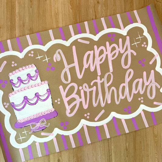 Pre-Made Happy Birthday Banner