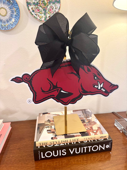 Arkansas Razorback Licensed Logo Door Hanger