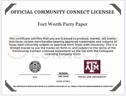 Texas A&M Door Hanger