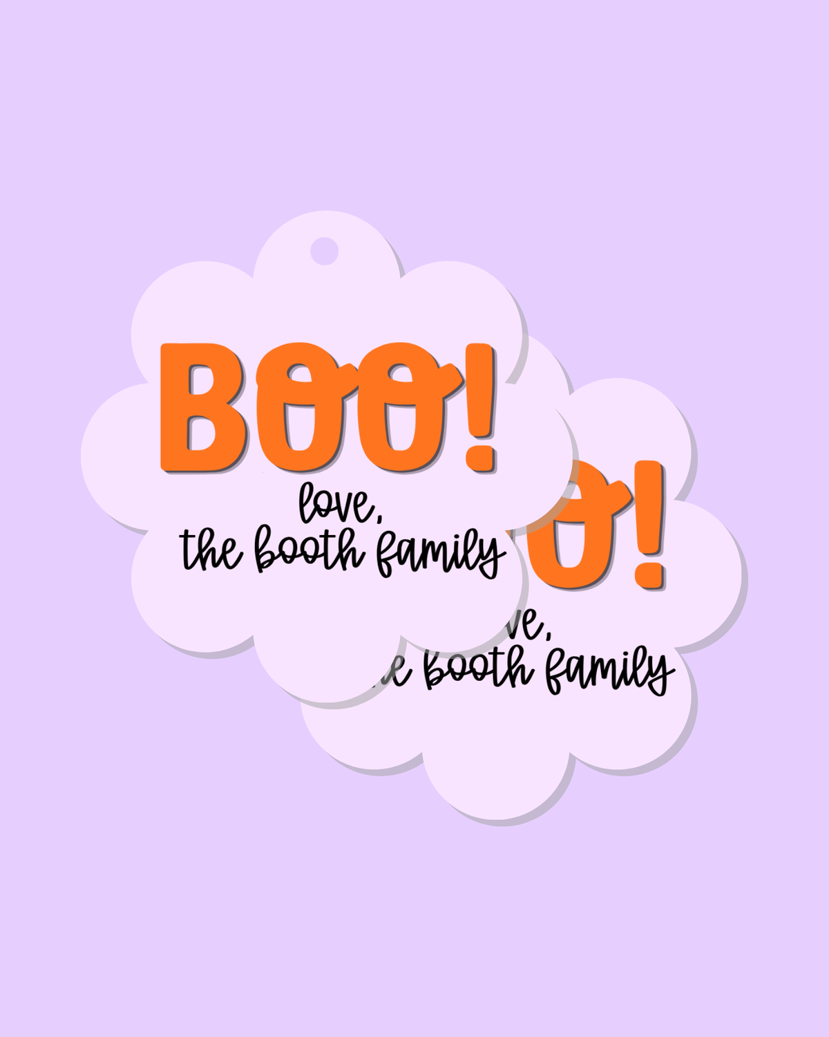 Boo! Scalloped Edge Gift Tag
