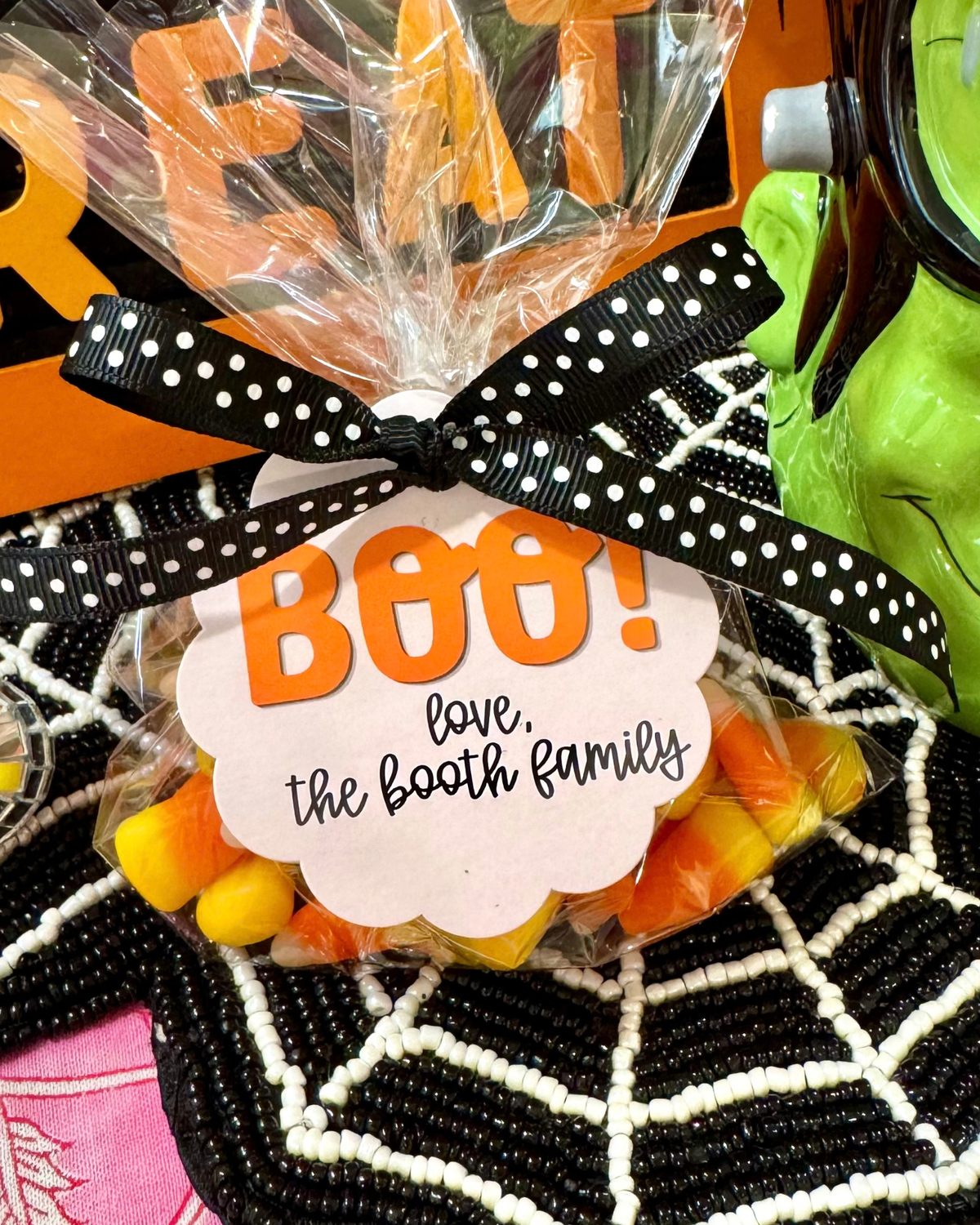 Boo! Scalloped Edge Gift Tag
