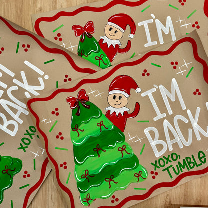 I'm Back Christmas Banner