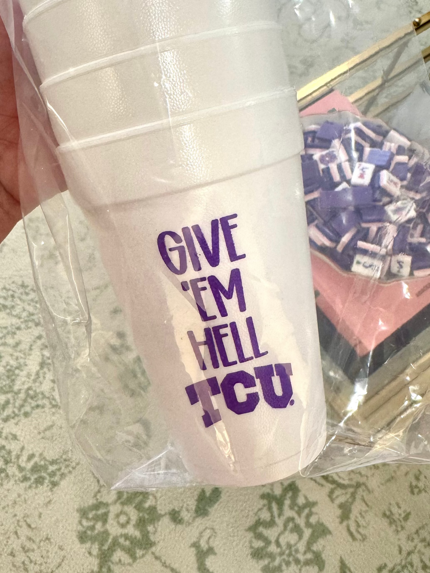 TCU 16oz Styrofoam Cups