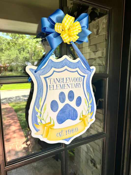 Tanglewood Elementary Tiger Pride Door Hanger