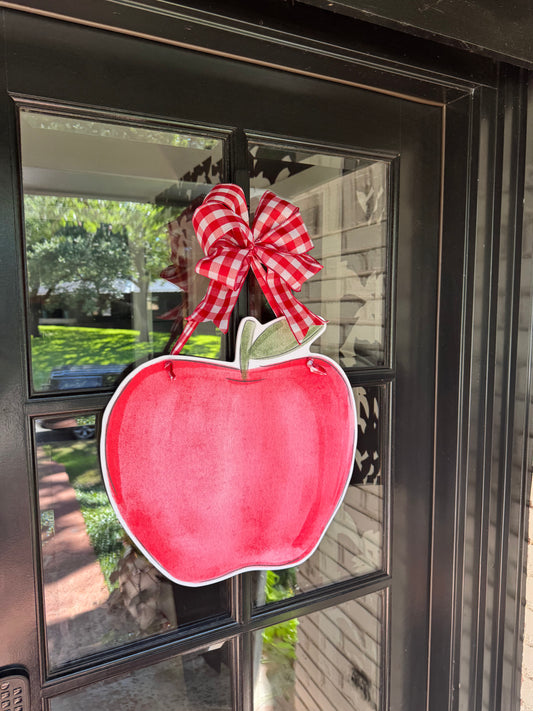 Classic Red Apple Door Hanger