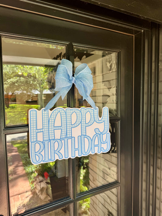 Happy Birthday Bubble Blue Hanger