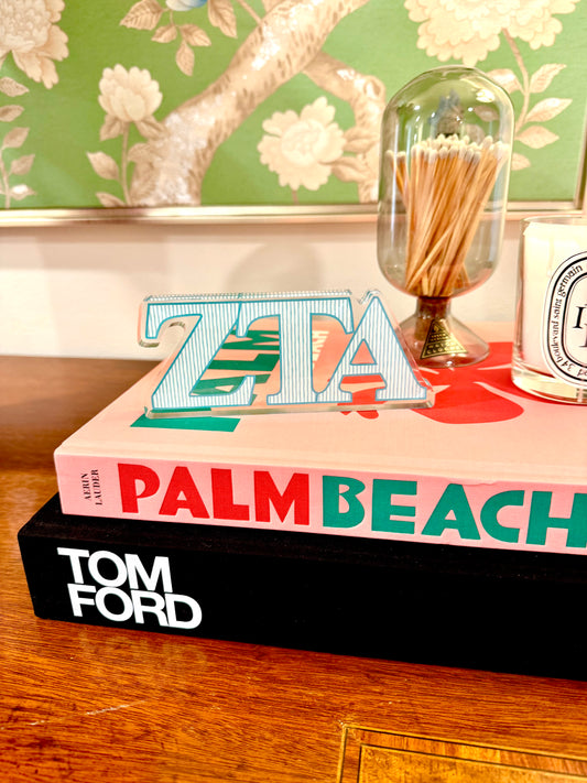 Zeta Tau Alpha Acrylic Brick