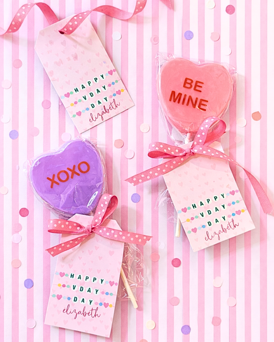 Bracelet Bead Valentine's Day Tall Gift Tag