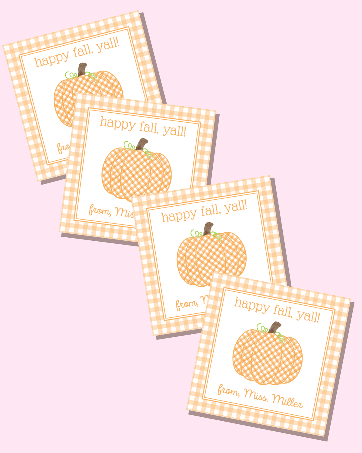 Happy Fall, Y’all Gift Tags