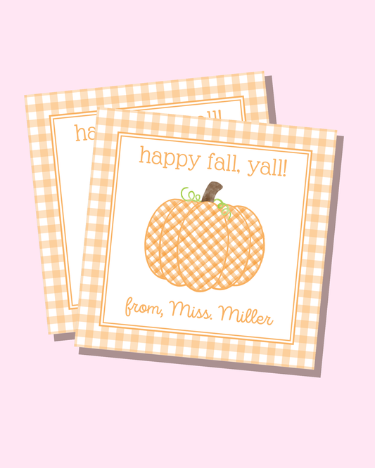 Happy Fall, Y’all Gift Tags