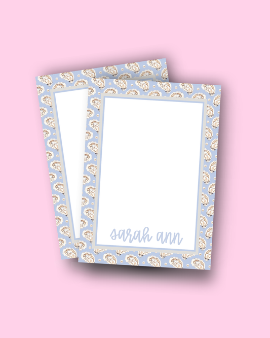 Personalized Oyster Notepad
