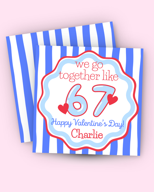 *PRINTABLE* 67 Valentine- Blue
