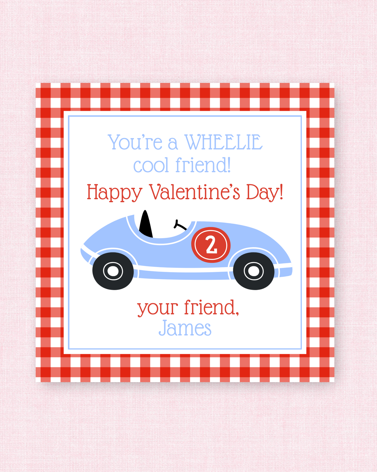 *PRINTABLE* Wheelie Cool Valentine