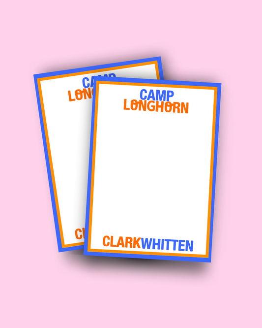 Camp Longhorn Notepad