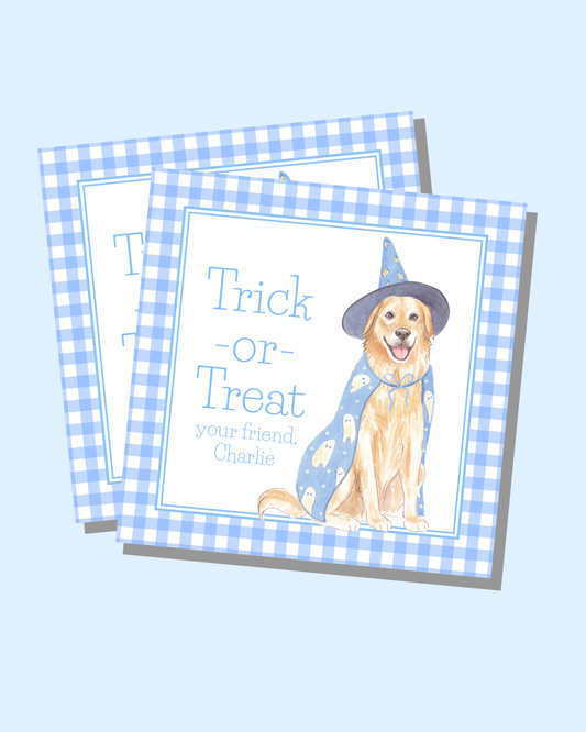 Good Boy Trick or Treat Gift Tags