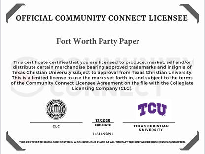TCU Football Door Hanger