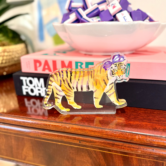 Tiger Nation Acrylic Brick