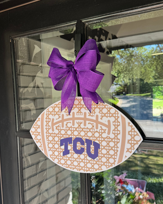 TCU Football Door Hanger